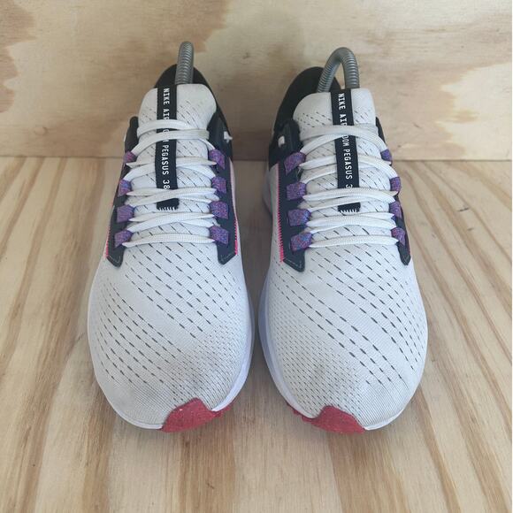 Nike -Air Zoom Pegasus 38 -Running Shoes -White/Blue -Women's - 7.5 - CW7358-101 - Picture 2 of 9